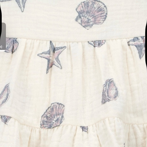 Carter's Cream Romper with Starfish and Shells - Picture 2 of 10